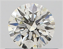 Natural Diamond 0.50 Carats, Round with Excellent Cut, J Color, VS1 Clarity and Certified by GIA