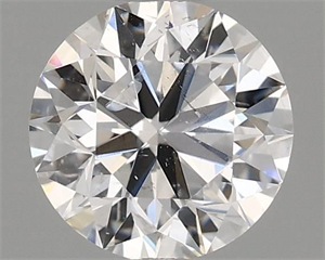 Picture of Natural Diamond 0.50 Carats, Round with Very Good Cut, E Color, I1 Clarity and Certified by GIA