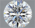 Natural Diamond 0.46 Carats, Round with Excellent Cut, H Color, VVS1 Clarity and Certified by GIA