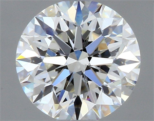 Picture of Natural Diamond 0.46 Carats, Round with Excellent Cut, H Color, VVS1 Clarity and Certified by GIA