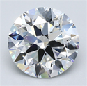 Natural Diamond 3.50 Carats, Round with Excellent Cut, F Color, VS1 Clarity and Certified by GIA