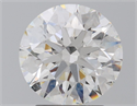 Natural Diamond 2.01 Carats, Round with Excellent Cut, H Color, SI1 Clarity and Certified by GIA