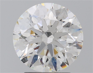 Picture of Natural Diamond 2.01 Carats, Round with Excellent Cut, H Color, SI1 Clarity and Certified by GIA