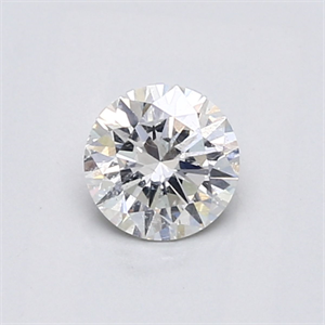 Picture of Natural Diamond 0.53 Carats, Round with Very Good Cut, H Color, SI2 Clarity and Certified by GIA