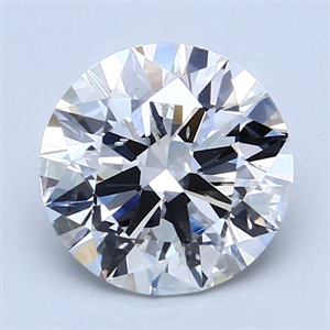 Picture of Natural Diamond 2.50 Carats, Round with Excellent Cut, H Color, SI2 Clarity and Certified by GIA