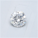 Natural Diamond 0.43 Carats, Round with Good Cut, E Color, I1 Clarity and Certified by GIA