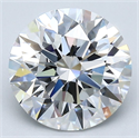 Natural Diamond 2.70 Carats, Round with Excellent Cut, F Color, VVS1 Clarity and Certified by GIA