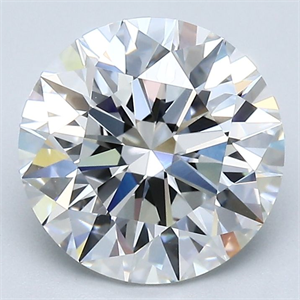 Picture of Natural Diamond 2.70 Carats, Round with Excellent Cut, F Color, VVS1 Clarity and Certified by GIA