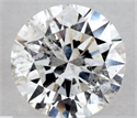 Natural Diamond 2.01 Carats, Round with Excellent Cut, E Color, I1 Clarity and Certified by GIA