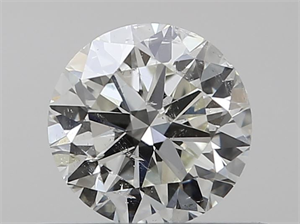 Picture of Natural Diamond 0.40 Carats, Round with Very Good Cut, J Color, SI2 Clarity and Certified by IGI