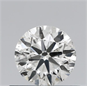 Natural Diamond 0.50 Carats, Round with Excellent Cut, H Color, SI2 Clarity and Certified by IGI