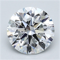 Natural Diamond 2.30 Carats, Round with Excellent Cut, D Color, VS1 Clarity and Certified by GIA