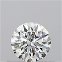 Natural Diamond 0.40 Carats, Round with Excellent Cut, H Color, SI1 Clarity and Certified by GIA