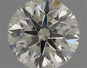 Picture of Natural Diamond 0.54 Carats, Round with Excellent Cut, K Color, VS2 Clarity and Certified by IGI