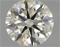 Natural Diamond 0.55 Carats, Round with Excellent Cut, I Color, SI1 Clarity and Certified by IGI