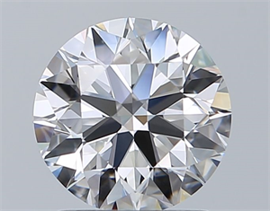 Picture of Natural Diamond 1.41 Carats, Round with Excellent Cut, E Color, VVS2 Clarity and Certified by GIA