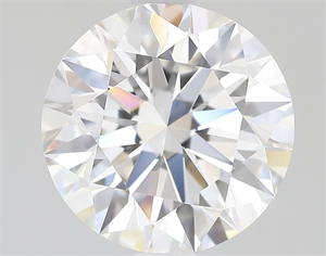 Picture of Natural Diamond 2.07 Carats, Round with Excellent Cut, F Color, VVS2 Clarity and Certified by GIA