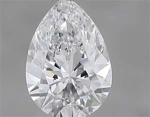 Picture of Natural Diamond 0.47 Carats, Pear with  Cut, D Color, VVS2 Clarity and Certified by IGI