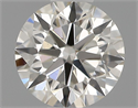 Natural Diamond 0.40 Carats, Round with Excellent Cut, H Color, VS2 Clarity and Certified by IGI