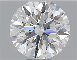 Picture of Natural Diamond 0.41 Carats, Round with Excellent Cut, H Color, SI2 Clarity and Certified by GIA