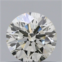 Natural Diamond 0.54 Carats, Round with Excellent Cut, I Color, VS2 Clarity and Certified by IGI