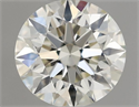 Natural Diamond 0.45 Carats, Round with Excellent Cut, K Color, VVS1 Clarity and Certified by IGI