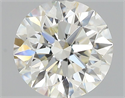 Natural Diamond 0.57 Carats, Round with Excellent Cut, K Color, VS2 Clarity and Certified by GIA