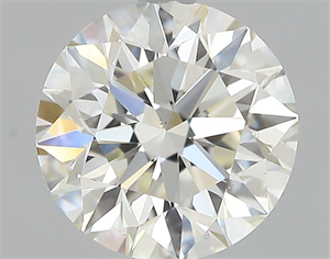 Picture of Natural Diamond 0.57 Carats, Round with Excellent Cut, K Color, VS2 Clarity and Certified by GIA