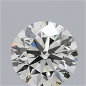 Natural Diamond 0.40 Carats, Round with Excellent Cut, H Color, VS2 Clarity and Certified by IGI