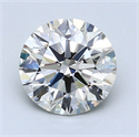 Natural Diamond 2.01 Carats, Round with Excellent Cut, I Color, VS2 Clarity and Certified by GIA