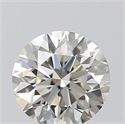 Natural Diamond 0.40 Carats, Round with Excellent Cut, J Color, VVS2 Clarity and Certified by IGI