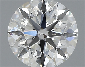 Picture of Natural Diamond 0.50 Carats, Round with Excellent Cut, H Color, SI2 Clarity and Certified by GIA