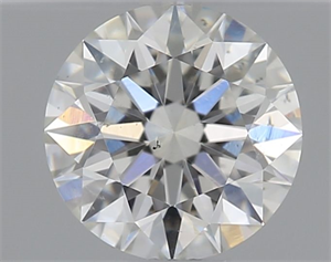 Picture of Natural Diamond 0.41 Carats, Round with Excellent Cut, I Color, SI2 Clarity and Certified by GIA