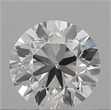 Natural Diamond 0.42 Carats, Round with Very Good Cut, F Color, SI2 Clarity and Certified by GIA