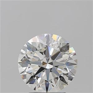 Picture of Natural Diamond 3.07 Carats, Round with Excellent Cut, I Color, VVS2 Clarity and Certified by GIA