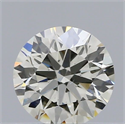 Natural Diamond 0.44 Carats, Round with Excellent Cut, I Color, VS2 Clarity and Certified by IGI