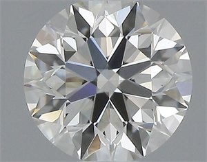 Picture of Natural Diamond 0.43 Carats, Round with Excellent Cut, J Color, VVS1 Clarity and Certified by GIA