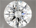 Natural Diamond 4.01 Carats, Round with Excellent Cut, F Color, VS2 Clarity and Certified by GIA