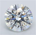 Natural Diamond 2.17 Carats, Round with Excellent Cut, G Color, VS2 Clarity and Certified by GIA