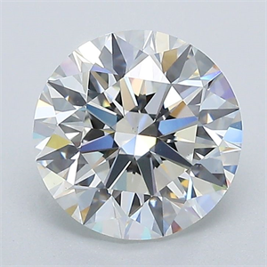 Picture of Natural Diamond 2.17 Carats, Round with Excellent Cut, G Color, VS2 Clarity and Certified by GIA