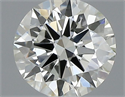 Natural Diamond 0.40 Carats, Round with Very Good Cut, J Color, VS1 Clarity and Certified by IGI