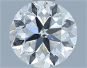 Natural Diamond 0.60 Carats, Round with Very Good Cut, K Color, SI1 Clarity and Certified by GIA