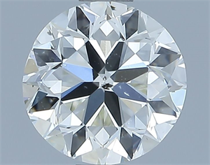 Picture of Natural Diamond 0.60 Carats, Round with Very Good Cut, K Color, SI1 Clarity and Certified by GIA