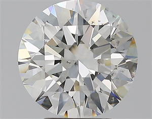 Picture of Natural Diamond 3.01 Carats, Round with Excellent Cut, H Color, SI1 Clarity and Certified by GIA