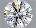 Natural Diamond 0.41 Carats, Round with Excellent Cut, H Color, VVS2 Clarity and Certified by GIA