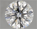 Natural Diamond 2.01 Carats, Round with Excellent Cut, H Color, SI2 Clarity and Certified by GIA