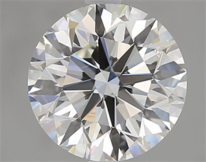 Picture of Natural Diamond 2.01 Carats, Round with Excellent Cut, H Color, SI2 Clarity and Certified by GIA