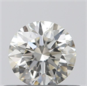 Natural Diamond 0.41 Carats, Round with Excellent Cut, J Color, VVS1 Clarity and Certified by GIA