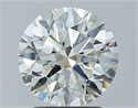 Natural Diamond 2.10 Carats, Round with Excellent Cut, J Color, SI2 Clarity and Certified by GIA