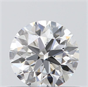 Natural Diamond 0.44 Carats, Round with Excellent Cut, E Color, VVS2 Clarity and Certified by GIA